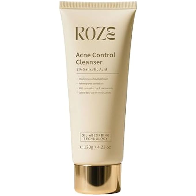 ROZE ACNE CONTROL CLEANSER | FOR TEEN & ADULT | FOR OILY OR ACNE PRONE SKIN - Image 1